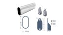 Ver imagem 5 de Tubo Cabideiro Oval Arara para Guarda Roupas P M G Gg Xg:90cm