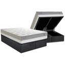 Ver imagem 1 de Conjunto Box Baú Queen: Colchão Molas Herval Maxspring C1672 + Base Crc Suede Gray (158x198)