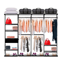 Ver imagem 1 de Closet Aramado - Linear Clr 252 com Gaveta - 2,20m - Preto