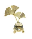 Ver imagem 2 de Folha Dourado com Esfera Decorativa 10cm em Metal Decoração:02