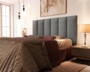 Ver imagem 1 de Painel Cama Box Fantasy Queen 160 Tecido Suede Cor Cinza - Comprar Móveis em Casa