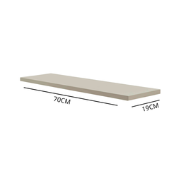 Prateleira Mdf Suporte Invisível Flutuante 70cm Cinza Laqueada Reta Decoração - Organizze Móveis - 2