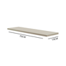 Prateleira Mdf Suporte Invisível Flutuante 70cm Cinza Laqueada Reta Decoração - Organizze Móveis - 2