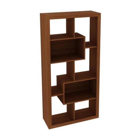 Estante Decorativa com Nichos E1712 Tecno Mobili - Amêndoa