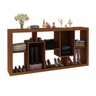 Estante Decorativa com Nichos E1712 Tecno Mobili - Amêndoa - 4