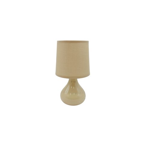Luminária de Mesa Abajur Sfera em Alumínio com Cúpula Areia 21cm 1e27