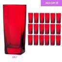 Ver imagem 2 de Copo Vidro 320Ml (Suco, Água) Bali Kit Com 18 Vermelho