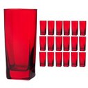 Ver imagem 1 de Copo Vidro 320Ml (Suco, Água) Bali Kit Com 18 Vermelho