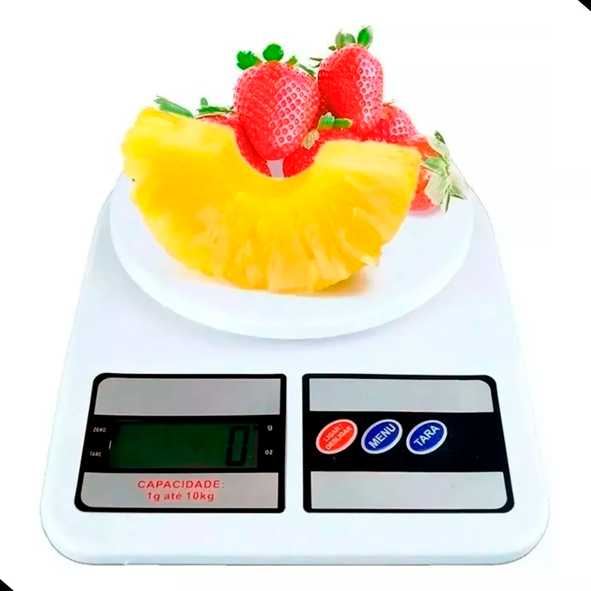 10kg Balança Digital de Precisão Cozinha: Azul - 1
