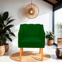 Ver imagem 2 de Kit com 2 Cadeiras Poltrona para Sala Moderna e Confortável Mila Suede