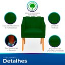 Ver imagem 3 de Kit com 2 Cadeiras Poltrona para Sala Moderna e Confortável Mila Suede