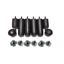 Ver imagem 1 de Kit Pés Madeira 4x2 Tdc Preto C/ Porcas para Cama Box ou Baú Solteiro