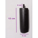 Ver imagem 5 de Kit Pés Madeira 4x2 Tdc Preto C/ Porcas para Cama Box ou Baú Solteiro