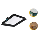 Ver imagem 2 de Kit 20 Painel Plafon Embutir Quadrado Recuado Led 12w Opus - Preto - Bco Frio 6500k - 110v/220v