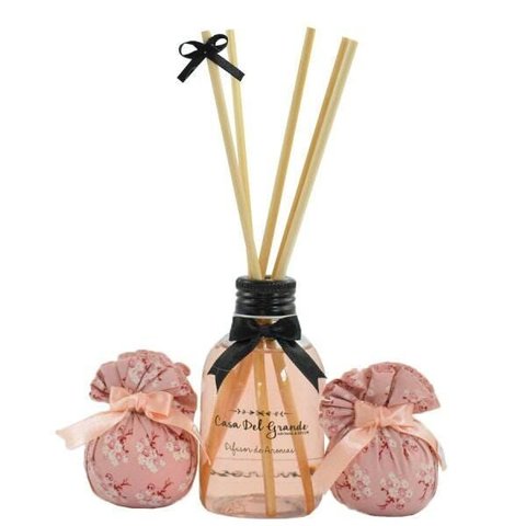 Kit Difusor de Aromatizador + Sachê Perfumado Palmarosa | Casa Del Grande