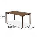 Ver imagem 3 de Conjunto de Mesa e 6 Cadeiras Tampo MDP Inovare Tubo Choc.