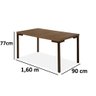 Conjunto de Mesa e 6 Cadeiras Tampo Mdp Inovare Tubo Choc. - 3