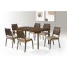 Conjunto de Mesa e 6 Cadeiras Tampo Mdp Inovare Tubo Choc. - 1