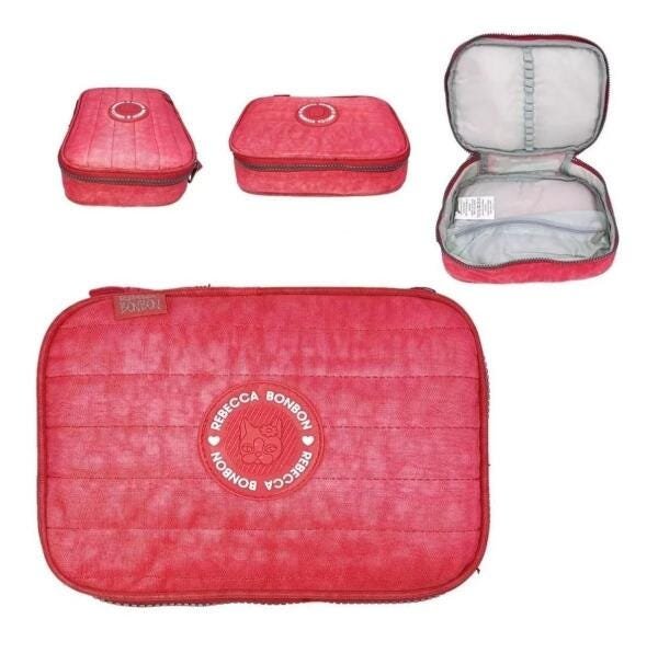 Kit Mochila Lancheira Estojo Reb Bonbon Rb2039 - Rosa - 5