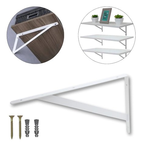 Suporte Mão Francesa para Prateleira e Móveis 38,5x23,5cm | Fertak