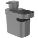 Ver imagem 1 de Dispenser De Detergente 650ml Organizador De Pia Porta Detergente E Esponja Chumbo OU
