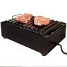 Char Broiler a Gás 8 Caulins Fogareiro Grelha Chapa Hambúrguer Grill Aço Carbono - 1