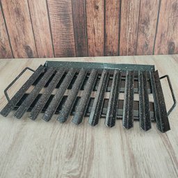 Char Broiler a Gás 8 Caulins Fogareiro Grelha Chapa Hambúrguer Grill Aço Carbono - 9