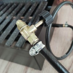 Char Broiler a Gás 8 Caulins Fogareiro Grelha Chapa Hambúrguer Grill Aço Carbono - 10