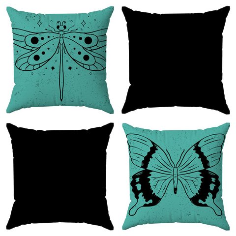 Kit Capas Almofadas Decorativas Minimalista 2 45x45 ID Decor
