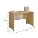 Ver imagem 3 de Escrivaninha/mesa para Computador Alemanha Cinamomo/off White – Rv Móveis