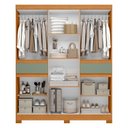 Ver imagem 5 de Guarda-Roupa 10 Portas e 02 Gavetas Olímpia Verde/Cinamomo/Sálvia