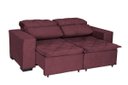 Ver imagem 4 de Sofá Retrátil e Reclinável 2,00m 3 Lugares Suede Soft Slim