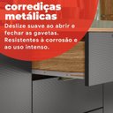Ver mais imagens de Armário para Cozinha 7 Portas Pitaya Cinza/Amêndola/Gafito Prime