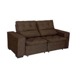 Sofá Retrátil e Reclinável 1,50m 2 Lugares Suede Soft Slim - 1