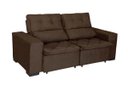 Ver imagem 2 de Sofá Retrátil e Reclinável 1,50m 2 Lugares Suede Soft Slim