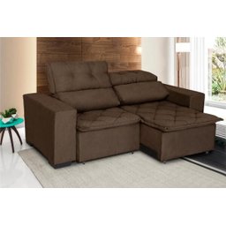 Sofá Retrátil e Reclinável 1,50m 2 Lugares Suede Soft Slim - 2