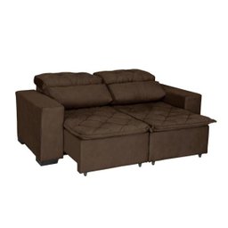 Sofá Retrátil e Reclinável 1,50m 2 Lugares Suede Soft Slim - 4