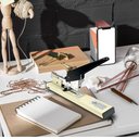 Ver imagem 4 de GRAMPEADOR MANUAL PROFISSIONAL MESA BANCADA TRABALHO GIGANTE 100 FOLHAS