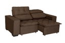 Ver imagem 3 de Sofá Retrátil e Reclinável 2,00m 3 Lugares Suede Soft Slim