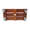 Ver imagem 4 de Suporte para Vaso de Planta Jardineira 20x40cm com Rodinhas Cristal