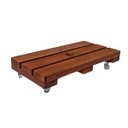 Ver imagem 3 de Suporte para Vaso de Planta Jardineira 20x40cm com Rodinhas Cristal