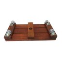 Ver imagem 5 de Suporte para Vaso de Planta Jardineira 20x40cm com Rodinhas Cristal