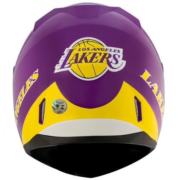 Capacete L.A Lakers Ff391 56 (S) Roxo Norisk - 4