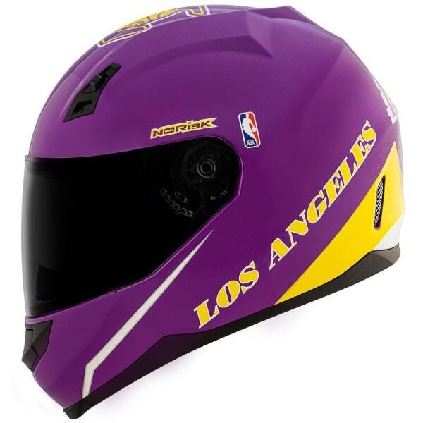 Capacete L.A Lakers Ff391 56 (S) Roxo Norisk - 5