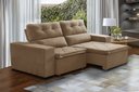 Ver imagem 1 de Sofá Retrátil e Reclinável 1,50m 2 Lugares Suede Soft Slim