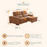 Sofá Retrátil e Reclinável 2,00m 3 Lugares Suede Soft Slim - 3