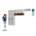 Ver imagem 5 de Cozinha Aço Compacta Telasul Rubi Rosé C/ Nicho Aéreo 3 Pçs