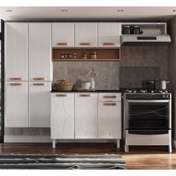 Cozinha Aço Compacta Telasul Rubi Rosé C/ Nicho Aéreo 3 Pçs - 1