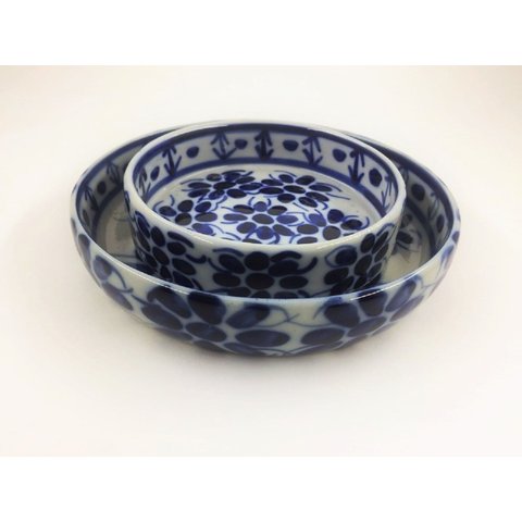 Conjunto para Petiscos Pintado a Mão Porcelana Monte Sião