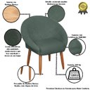 Ver imagem 4 de Kit Recepção 2 Poltronas 1 Namoradeira com Puff Resistente para Sala de Espera Decor Tecido Veludo